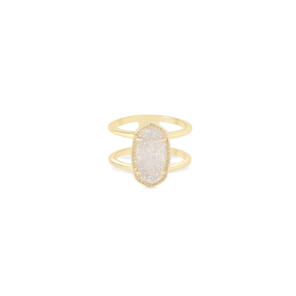 ✨Kendra Scott Elyse ring in Iridescent Drusy✨